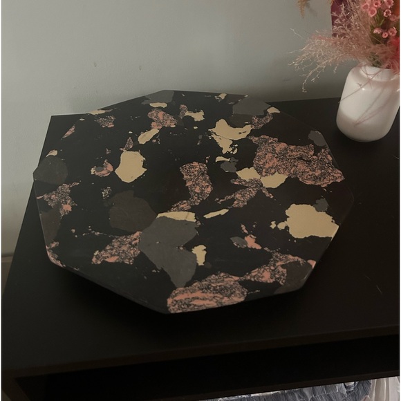 DVF for Target Marble Stone Lazy Susan Serving Stand Diane Von Furstenberg - Picture 5 of 5